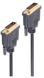 shiverpeaks DVI-D/DVI-D 3 m 3 m DVI-D DVI-D Noir Câble DVI – Câbles DVI (3 m, DVI-D, DVI-D, Mâle, mâle, Or)