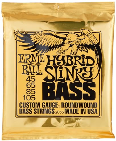 Ernie Ball Hybrid Slinky Nickel Wound E-Bass-Saiten, Stärke 45-105