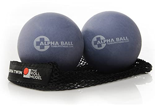 Tune Up Fitness – Alpha Twin Set in Tote | Larger Sized Yoga Massage Therapy Balls | Trigger Point Ball, Myofascial Release and Pain Relief for Upper & Lower Back, IT Band, QL, Hamstrings, Glutes