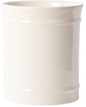 SZUAH Kitchen Ceramic Utensil Holder, Perfect Capacity Utensil Crock, for Kitchen Counter top & Dining Table (CREAM)… | Large & Small Utensil Organizers for Cooking Tools and Kitchen Decor, Ice Crack Pattern, Ivory Tone ( 5.0 x 5.0 x 5.8)