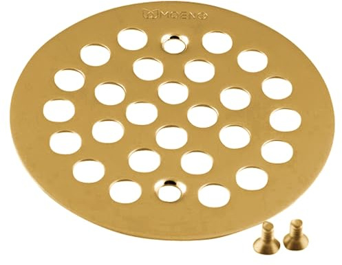 Moen 101664BG 4-1/4-Inch Screw-In Shower Strainer, Brushed Gold