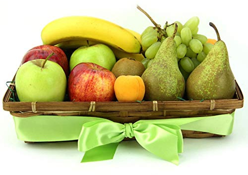 Nature's Hunch Fruit Basket - Fruit Gift Baskets and Gift Hampers with Next Day UK delivery with Personal Message attached