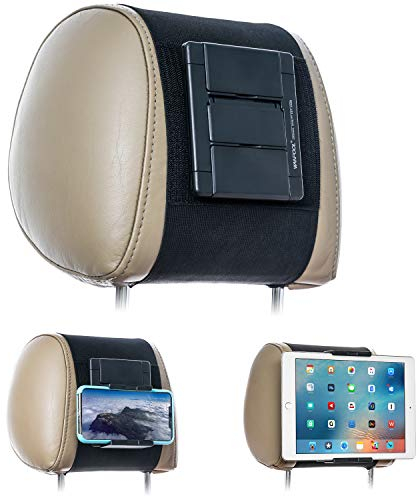 WANPOOL Car Headrest Mount Holder for Tablets and Phones with 5-10.5Inch Screens -Compatible with iPhone iPad Air Mini, Galaxy, Switch