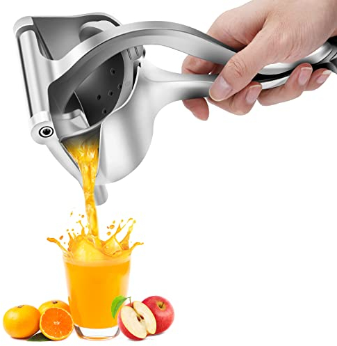 Sxiocta Stainless Steel Manual Fruit Juicer Heavy Duty Alloy Lemon Press Squeezer Premium Quality Orange Simple Extractor Tool Hand Metal Household Machine