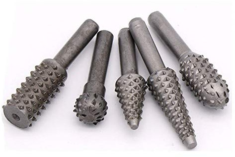 Conjunto escofina, escofina 10Pcs 6 mm Vástago Rotary archivo del taladro de bits del archivo de madera Talla Taladro Herramienta de la carpintería Bits