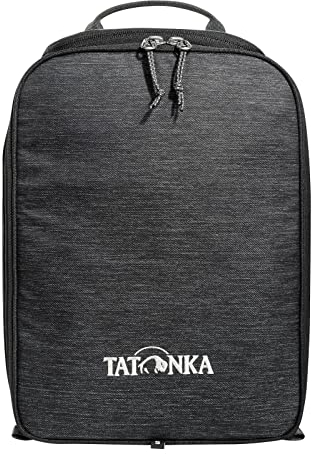Tatonka Kühltasche Cooler Bag S (6l) - Isolierte Tasche für Rucksäcke bis 20 Liter Volumen - Mit Innenfach für Kühlakkus und zwei Reißverschluss-Öffnungen (vorne u. oben) - 22 x 12 x 30 cm (off black)