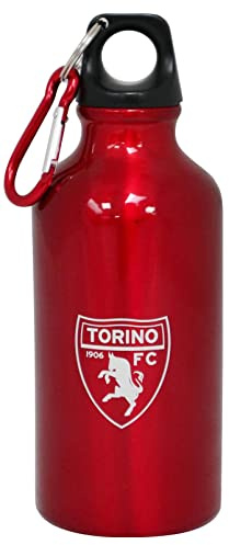 CALCIOGADGETS Borraccia TORINO UFFICIALE in Alluminio con Moschettone capacità 400 ml. BORTR400ALL1571