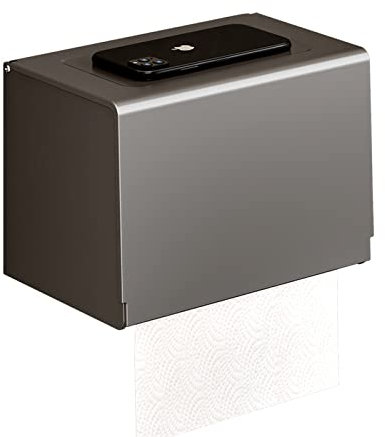 Scatola di carta igienica con cenere di pistola, spazio a parete, scatola di carta igienica in alluminio, cassetto per carta igienica per uso domestico