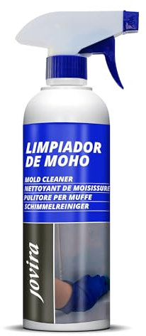 JOVIRA PINTURAS Limpiador de Moho. Elimina el Moho. Eficaz para manchas de microorganismos en terrazas, tejados, paredes, jardín, azulejos, bañeras, cocinas, aseo. (1 Litro) D-14A