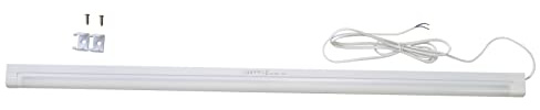Provance Unterbauleuchte Lichtleiste ohne Stecker 8 Watt - 21 Watt 4000 Kelvin - 6500 Kelvin Länge 31 cm - 90 cm Küche Möbel Einbauleuchte (87cm 21 Watt 4000K mit Schutzblende)