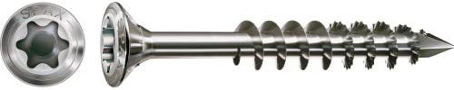 SPAX 25170004505022 LIKO 4.5X 50 TG TX20 A2 Holzf Großp, Silber, 4,5x50
