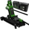 DRIVEUPTOOLS Gato hidraulico para Coche 2,5T. Gato Coche bajo Perfil Altura elevación 85-380mm con Almohadilla de Goma. Capacidad hasta 2500kg (Sin Maleta)