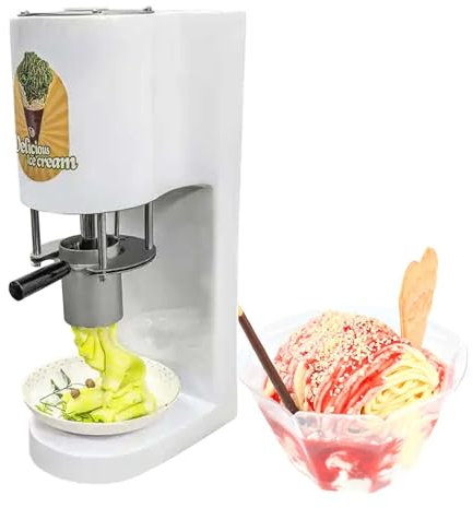 Gelatiera Commerciale Per Pasta - 7,9 Galloni All'Ora, Macchina Automatica Da Banco Per Gelato Alla Pasta, Macchina Per La Produzione Di Gelato Alla Pasta Da 30 L/H, 4 Stampi Intercambiabili