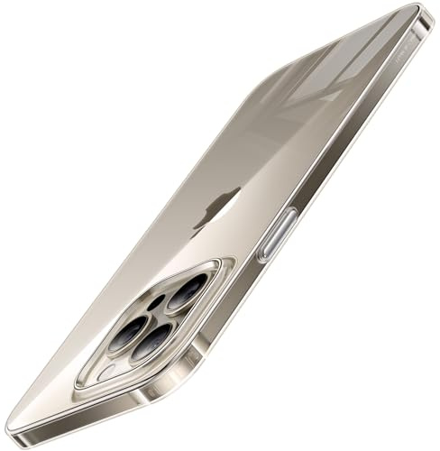 TORRAS Ultra Dünn für iPhone 15 Pro Hülle [ wie das Original] Rundumschutz Exzellente Samtiger Griff Handyhülle iPhone 15 Pro Case Schutzhülle Slim Transparent