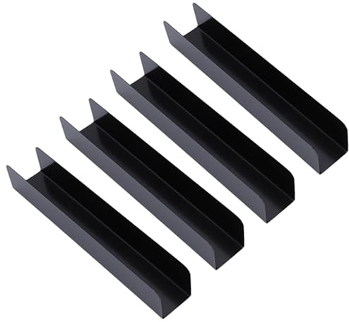 4pcs Rectangle en carbone en acier biscuit couptre, moule à pain à gâteau de biscuit en U antiadhésif pour la cuisson
