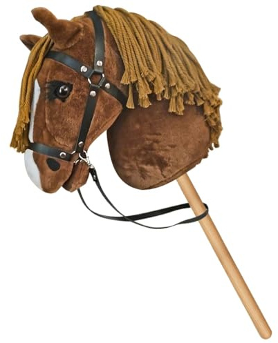 Equimed Standard Hobby Horse (Jackpot) with Affordable Bridle & Reins – Perfect Outdoor Summer Fun
