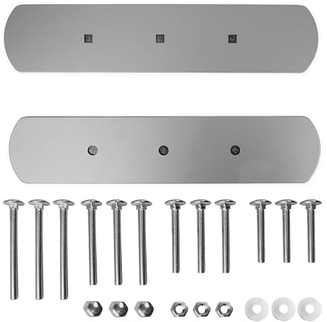 Letterbox Guard – Anti Arson & Unwanted Mail Blocker – Fire-Resistant Foam Gasket – Powder Coated Steel – Disables Letterbox – Secure M8 Coach Bolts - Silver