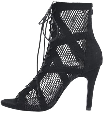 Tacchi Heels Dance 7/10 cm Decollete Donna Scarpe Heels Dance Shoes Donna Eleganti Sexy in Rete Scarpe da Ballo Latino Americano