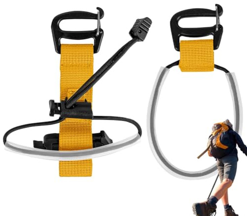Klättringsstavshållare För Ryggsäck Handsfri Slitstark Elastisk Lina | Vandringsstavsrep För Resor, Vandring, Camping, Backpacking, Bergsbestigning, Fjällvandring, Friluftsliv, Äventyr, Män Och