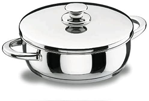 LACOR 40624 - Tartera con Tapa Vitrocor 24cm Acero Inoxidable - Profesional | En acero inoxidable, cocina y conserva con su tapa; ideal para cocina profesional y uso diario en casa, versátil y duradero