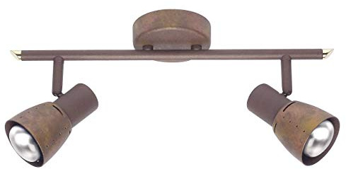 Brilliant - 39513/56 - Barre 2 Lumières Orientable - Lava - 2 x 40 W - E14 - Marron