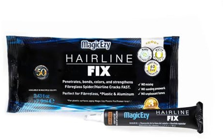 MagicEzy Hairline Fix - (Snow White)| Gelcoat Repair Kit | Fix Cracks and Scratches Like a Pro | Fibreglass Boat Repair Filler | Boats, Jet Skis, Fibreglass, PVC, Carbon Fiber, Plastic |