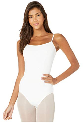 Bloch Dance Nejor Camisole för dam, trikå i microlux-material, leotard, vit, storlek L