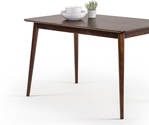Zinus Jennifer Schreibtisch Tisch 120x75x74 cm - Metall und Holz Bürotisch - Mehrzwecktisch - Espresso Brown, Espressofarbe