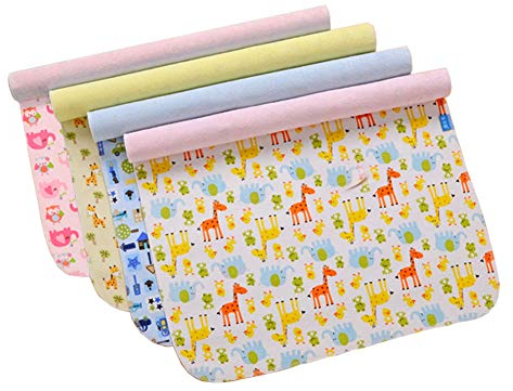 Wickelunterlage, yworld Baumwolle Bambus Faser atmungsaktiv wasserdicht Wickelunterlagen waschbar wiederverwendbare Windeln Liners Mats（11.8x18in）