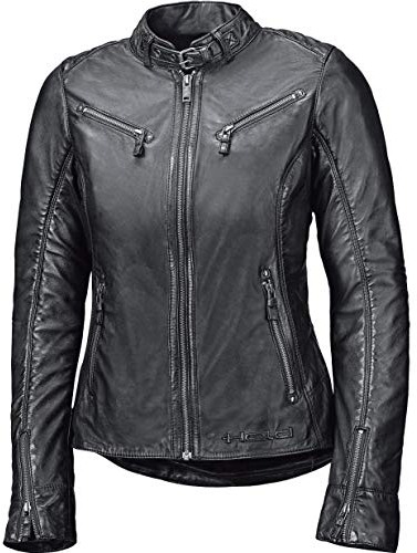Held Sabira Damen Motorrad Lederjacke, schwarz, 44