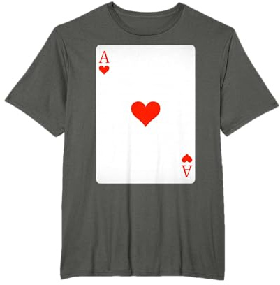 Ass of Hearts Spielkarten Shirt Easy Halloween Kostüm T-Shirt