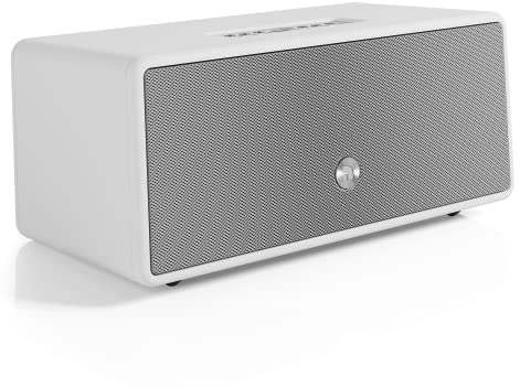 Audio Pro Drumfire-D2 - Altoparlante multiroom ultra potente con Bluetooth e WiFi, altoparlante stereo con AirPlay 2, Chromecast, Spotify senza fili, colore: Bianco