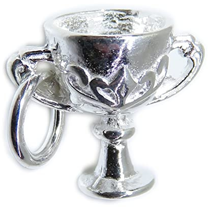 Copa - Cáliz - Trofeo encanto de plata esterlina .925 x 1 Copas y Trofeos encantos