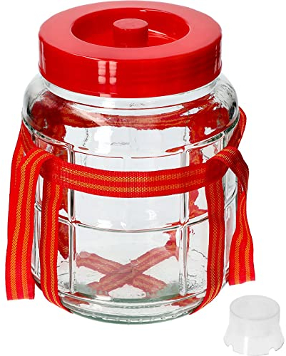 SILPLAST 16 l de cristal universal con sistema de fermentación, recipiente de fermentación, globo de fermentación, globo de cristal, globo