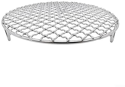 Grillrost für den Außenbereich, runder Grillrost, Edelstahl-Netzmatte, Elektro-Gasgrill, leicht zu reinigen und wiederverwendbar (D25 cm)