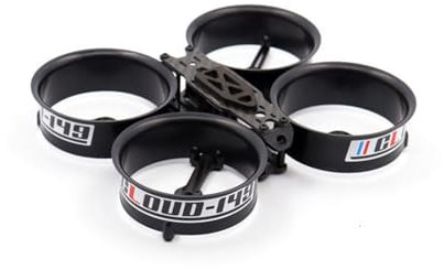XYWOPO 3-Zoll-Mikrokanal-Rahmensatz aus Kohlefaser for 1408-Motoren, Rc, Fpv, Racing, Quadrocopter Quadrocopter-Rahmenarme (Color : Frame kit Black)