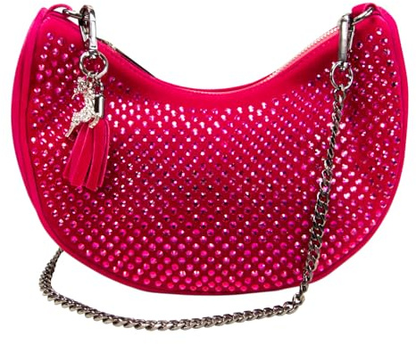 Alpenflüstern Strass Trachtenschultertasche mit Hirschanhänger - Damen Handtasche, Schultertasche fürs Dirndl, Tasche zur Tracht, Dirndltasche mit Metallelemente (in traditionellen Farben) DTA101