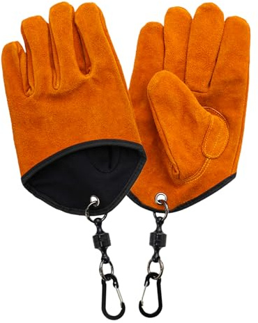Bkljkf Guantes para barbacoa, guantes magnéticos de protección contra el calor | Guantes de horno para pesca, cocina al aire libre, actividades de chimenea con comodidad transpirable