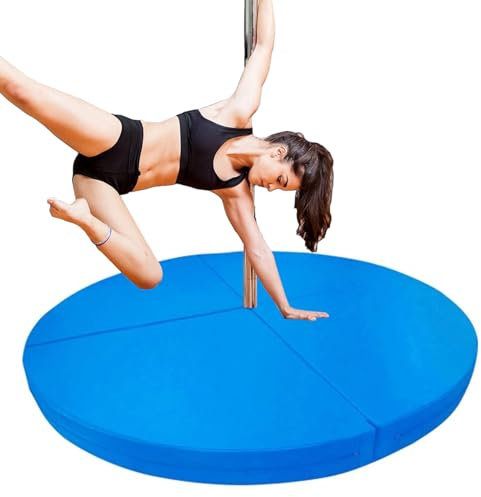 Faltbares Crash-Pad für Tanzstange und Luftausrüstung, rundes Fallsicherheitskissen für verbesserten Schutz während des Trainings