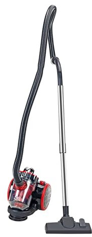 Ribelli Aspirateur traîneau sans sac, aspirateur avec câble, filtre HEPA, brosse pour sols durs et tapis, 700 W puissant, 1,5 L