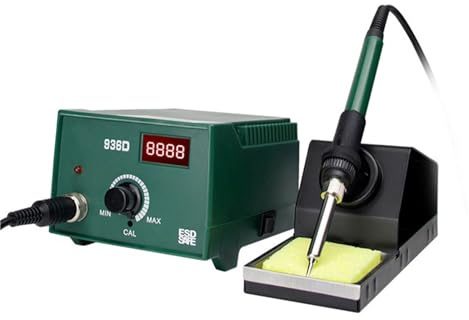 Station de Soudage, Station De Soudage Numérique For Fer À Souder 936A 936D 65W, Réglage Rapide De La Température 200-480 For Outils De Soudage BGA(936D)