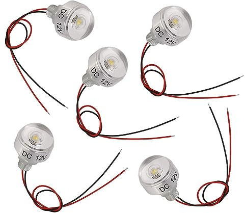 Tnfeeon Mini LED Einbaustrahler, Energieeffizient & Leicht zu Installieren, 30 Grad Strahlwinkel, Aluminiumgehäuse, für Vitrinenbeleuchtung, Treppenlicht und Dekoration