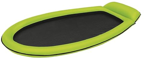 Virsus Materassino ad Amaca Gonfiabile 836EU, misura 178x94 cm, Anello rivestito in tessuto e rete in nylon, Lettino Materasso per Piscine, Feste ed Eventi (Verde)