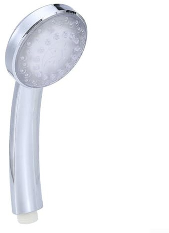 Pomme de douche LED avec 7 couleurs à changement automatique, pommeau de douche en ABS activé par le débit d'eau, pas de pile nécessaire, montage standard