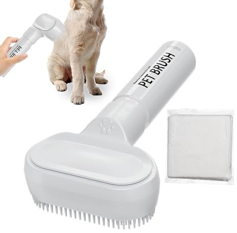 Hundeshampoo-Bürste Massage, Fellpflege, Reinigung, Tragbarer Seifenspender