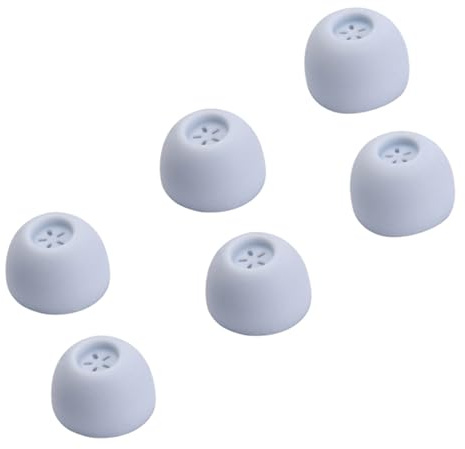 PURPLELILY 3 paia di gommini di ricambio in silicone per cuffie in-ear con 4 fori interni da 4 mm