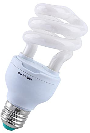 Generic UVB Reptillampa Energisparlampa för Husdjur i öknen, Simulerar Naturlig miljö, 13W för Sköldpaddorm, 5.0 E27 Bas, Upp Till 50 Cm