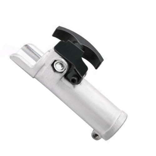 VIRELLO Conector de eje de 26 mm, abrazadera de cortador de cepillo, acoplamiento de accionamiento de recortadora para eje de 9 mm, pieza de herramienta de jardín de aleación de aluminio, 130 mm de