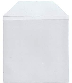 Maxtek 1000-teilig CD/DVD-Hülle Classic, Polypropylen (PP), 6,2 x 12,7 cm, durchsichtig