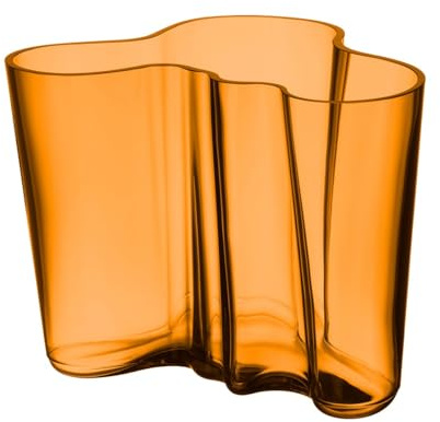 Iittala Alvar Aalto Vase Copper Glas Kupferfarben, Größe: 20cm x 19cm x 16cm, 1050152